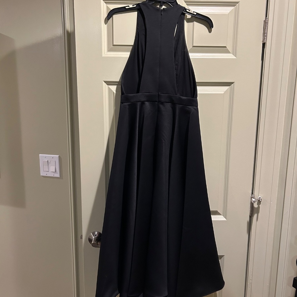 Jay Godfrey Black Tea-Length Special Occasion Dress (2) - Picture 2 of 2